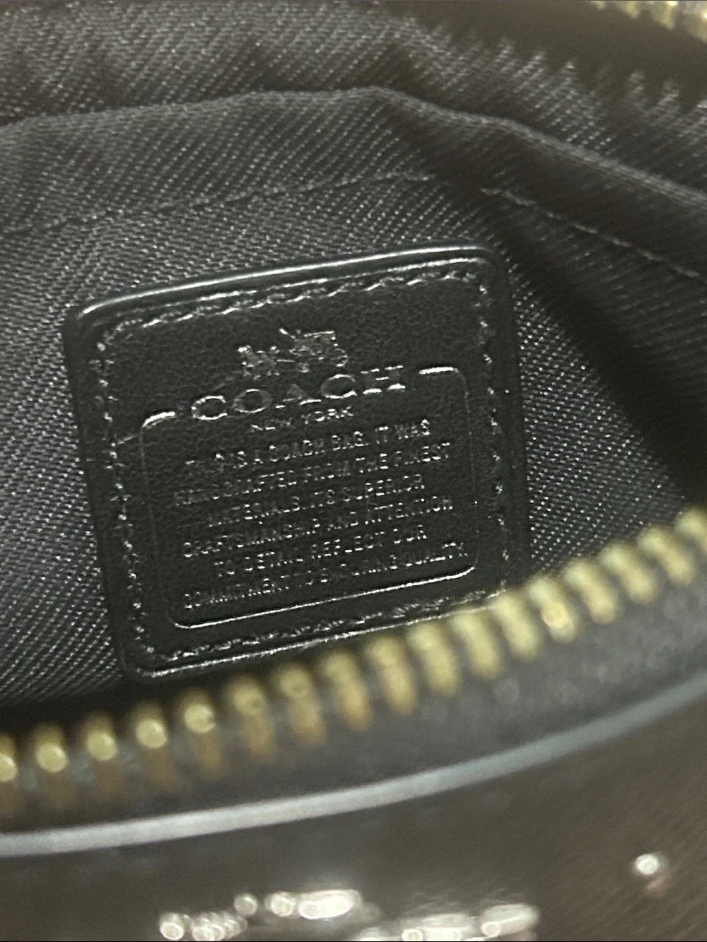 Coach Black Mini/Micro Studded Leather Wristlet